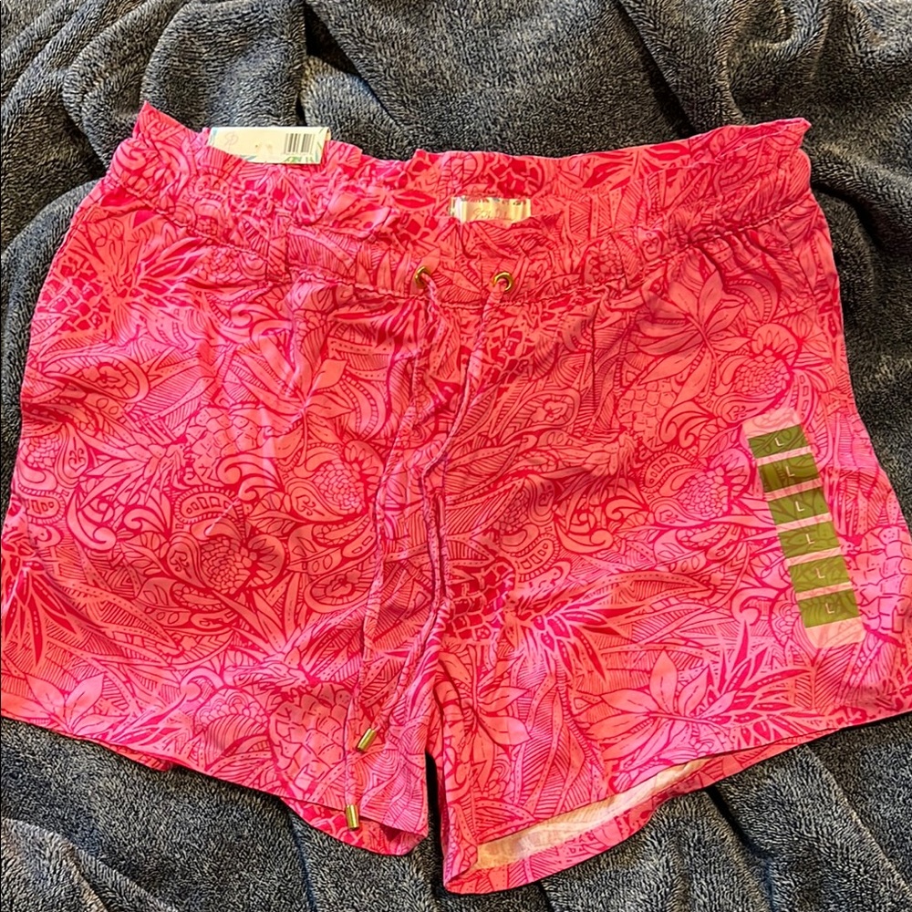Stella Parker Vibrant Pink Patterned Women's Shorts